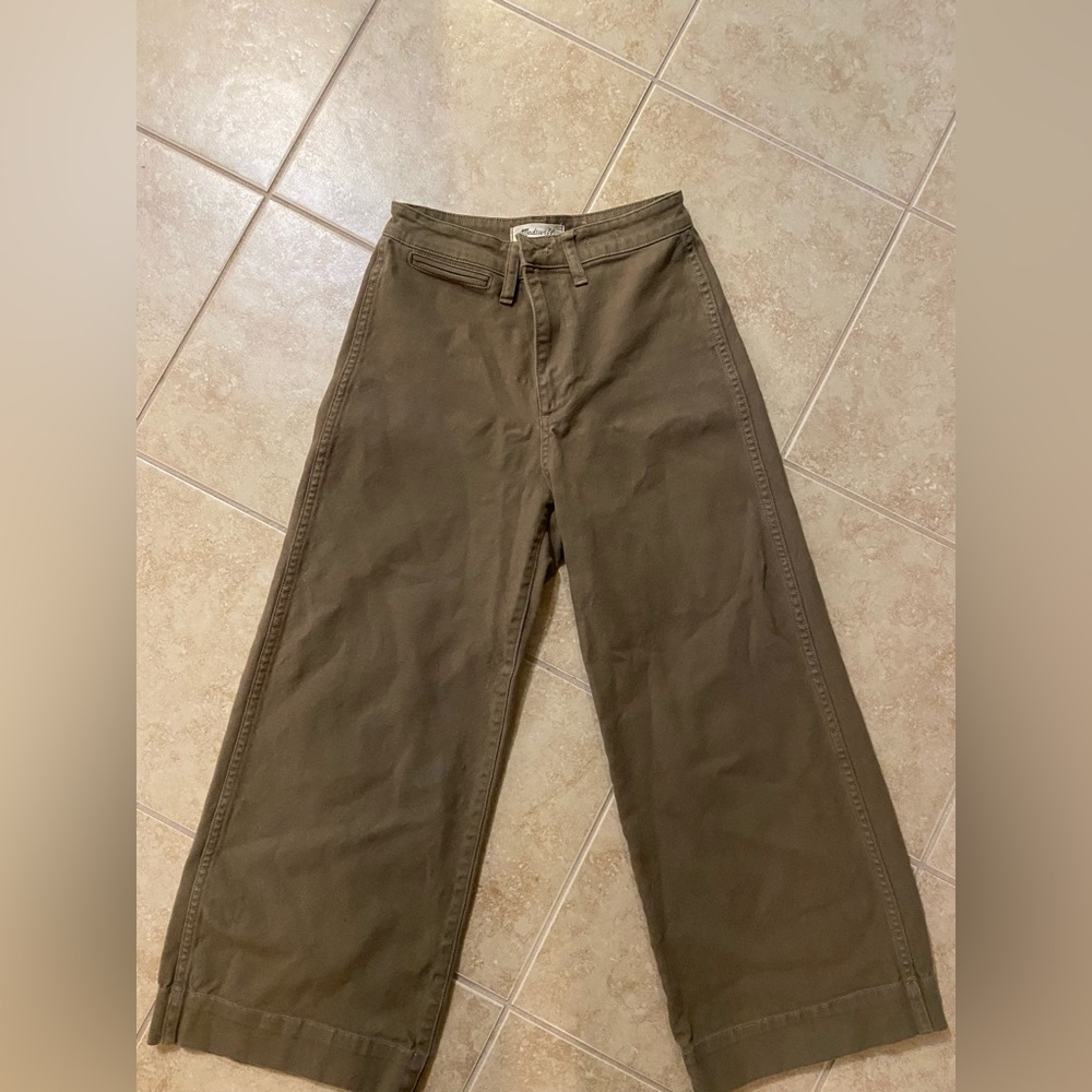 Madewell emmett wide leg crop pant